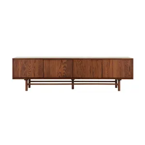 Ollie 200cm TV Unit - Walnut Brown by Lounge Lovers, a Entertainment Units & TV Stands for sale on Style Sourcebook