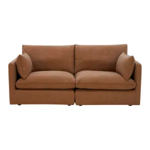 Loft Mini 2 Seat Sofa - Luxe Rust by Lounge Lovers, a Sofas for sale on Style Sourcebook