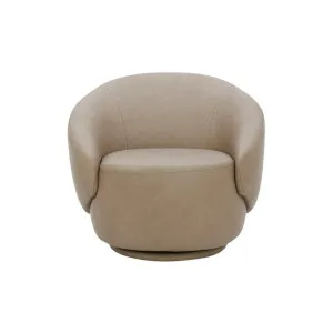 Scoop Swivel Armchair - Porto Taupe by Lounge Lovers, a Chairs for sale on Style Sourcebook