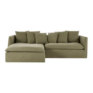 Santa Monica Left Chaise Sofa - Florence Green by Lounge Lovers, a Sofas for sale on Style Sourcebook