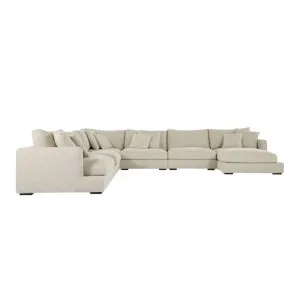 Long Beach 6 Piece Right Chaise Sofa - Sienna Natural by Lounge Lovers, a Sofas for sale on Style Sourcebook