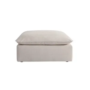 Billow Ottoman - Florence Natural by Lounge Lovers, a Ottomans for sale on Style Sourcebook