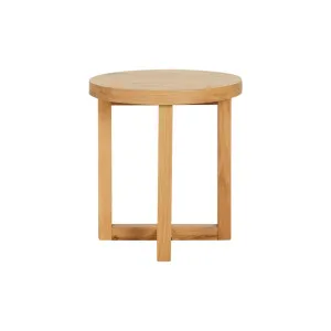 Bronte Round Side Table - Natural by Lounge Lovers, a Side Table for sale on Style Sourcebook
