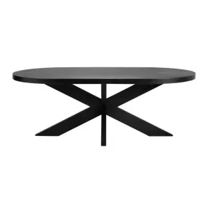 Galaxy Oval Dining Table - Black by Lounge Lovers, a Dining Tables for sale on Style Sourcebook