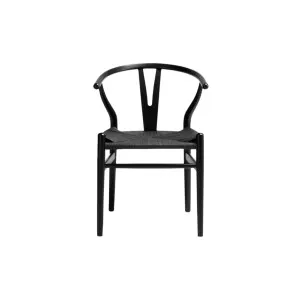 Wishbone Ark Dining Chair - Black by Lounge Lovers, a Dining Chairs for sale on Style Sourcebook