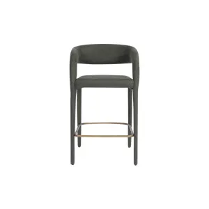 Helena Bar Stool - Olive Green Fabric by Lounge Lovers, a Bar Stools for sale on Style Sourcebook