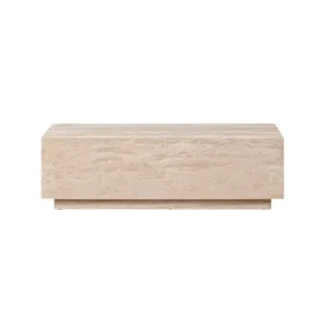 Bloc Coffee Table - Travertine by Lounge Lovers, a Coffee Table for sale on Style Sourcebook