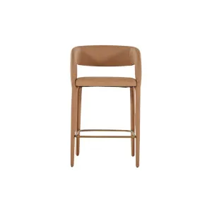 Helena Bar Stool - Tan PU by Lounge Lovers, a Bar Stools for sale on Style Sourcebook