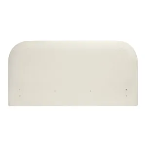 Arlo King Curved Headboard - Ivory by Lounge Lovers, a Bed Heads for sale on Style Sourcebook