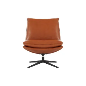 Alexander Leather Swivel Chair - Ranch Tan by Lounge Lovers, a Chairs for sale on Style Sourcebook