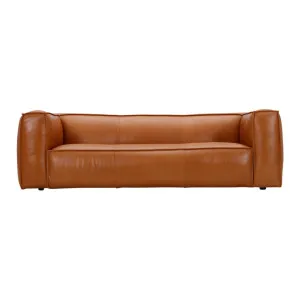 Linden Leather 3.5 Seat Sofa - Ranch Tan by Lounge Lovers, a Sofas for sale on Style Sourcebook