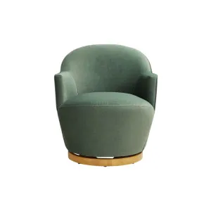 Chloe Swivel Chair - Mohair Olive by Lounge Lovers, a Chairs for sale on Style Sourcebook