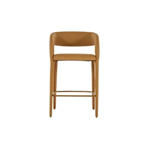 Helena Bar Stool - Butterscotch PU by Lounge Lovers, a Bar Stools for sale on Style Sourcebook