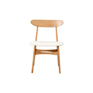 Oskar Dining Chair - Oak/Natural by Lounge Lovers, a Dining Chairs for sale on Style Sourcebook