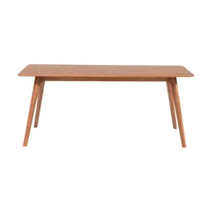 Oskar 180cm Dining Table - Walnut Brown by Lounge Lovers, a Dining Tables for sale on Style Sourcebook