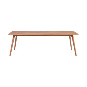 Oskar 240cm Dining Table - Walnut Brown by Lounge Lovers, a Dining Tables for sale on Style Sourcebook