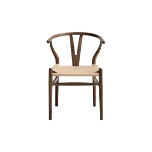 Wishbone Ark Dining Chair - Brown by Lounge Lovers, a Dining Chairs for sale on Style Sourcebook
