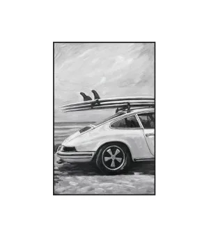 Waves & Wheels Wall Art Canvas 120cm x 80cm by Luxe Mirrors, a Prints for sale on Style Sourcebook