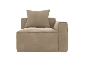 Riley Apt Muse Soft Brown Right Arm Facing Chair Module by James Lane, a Sofas for sale on Style Sourcebook
