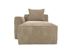 Riley Apt Muse Soft Brown Chaise Left Arm Facing Sofa Module by James Lane, a Sofas for sale on Style Sourcebook