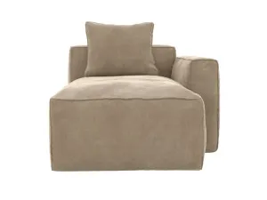 Riley Apt Muse Soft Brown Chaise Right Arm Facing Sofa Module by James Lane, a Sofas for sale on Style Sourcebook