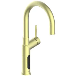 Peppy Taps Signature 4in1 Boiling and Ambient Filtered Water Tap Brushed Brass Gold 4IN1BAELECBBG by Peppy Taps, a Kitchen Taps & Mixers for sale on Style Sourcebook