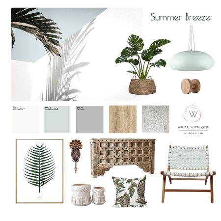 Summer Breeze Interior Design Mood Board by White With One Interior ...