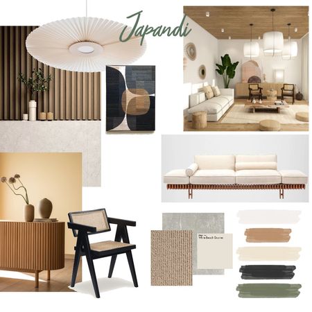 Japandi Interior Design Mood Board by AmberShirley - Style Sourcebook