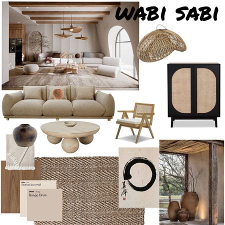 Wabi Sabi Interior Design Mood Board by Sarah Dakroub - Style Sourcebook