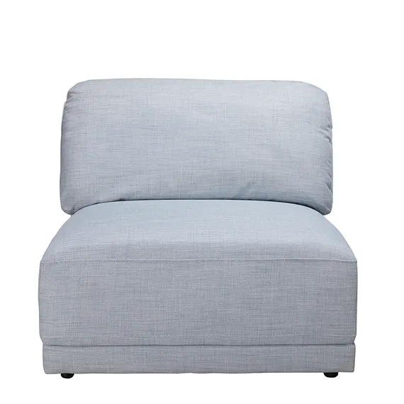 Amelia Armless Chair Module Blue Haze by James Lane Style Sourcebook