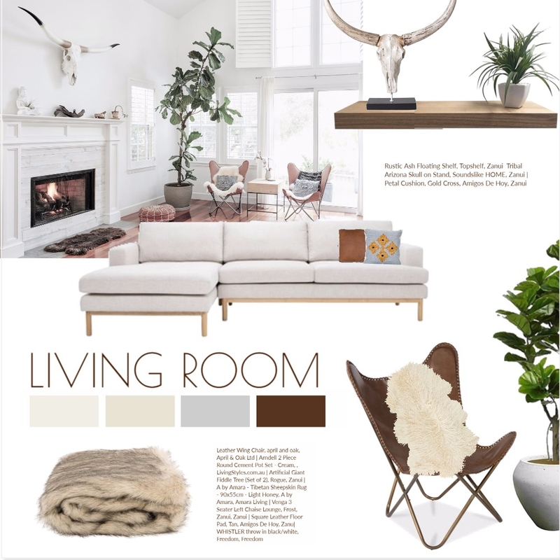 Nordic Living Room Mood Board by Jo Taylor on Style Sourcebook