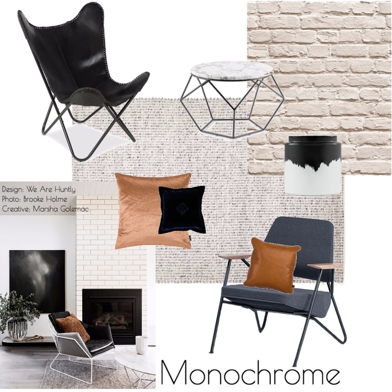 Monochrome Mood Board by k_b on Style Sourcebook