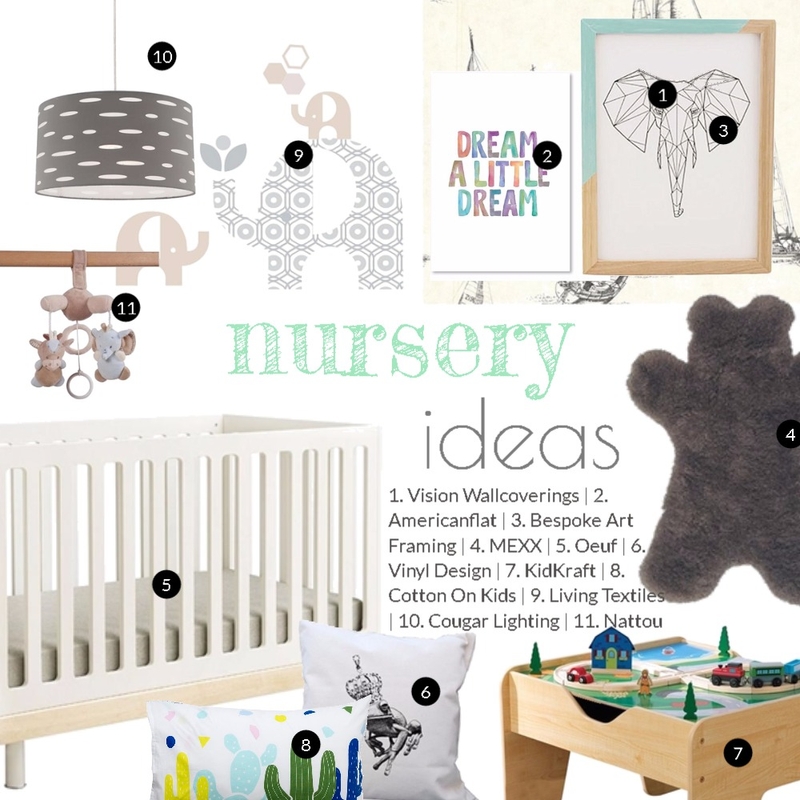 Nursery ideas Mood Board by Dian Lado on Style Sourcebook