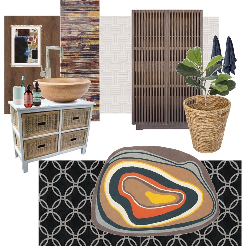 Cozy Ethnic Bathroom Mood Board by afterworkdiy on Style Sourcebook