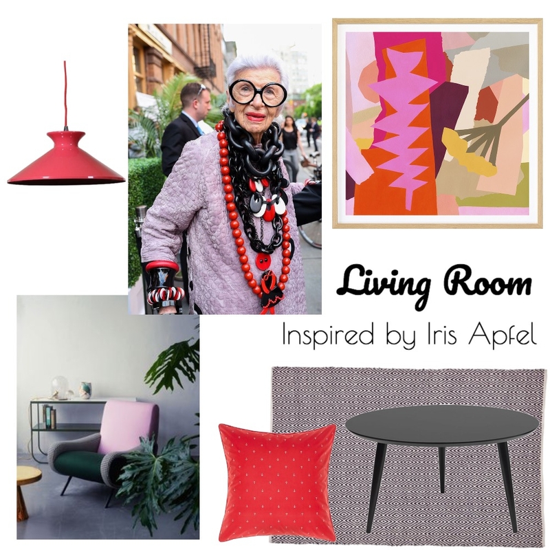 Iris Apfel Inspired Mood Board by TheDesignSpace on Style Sourcebook