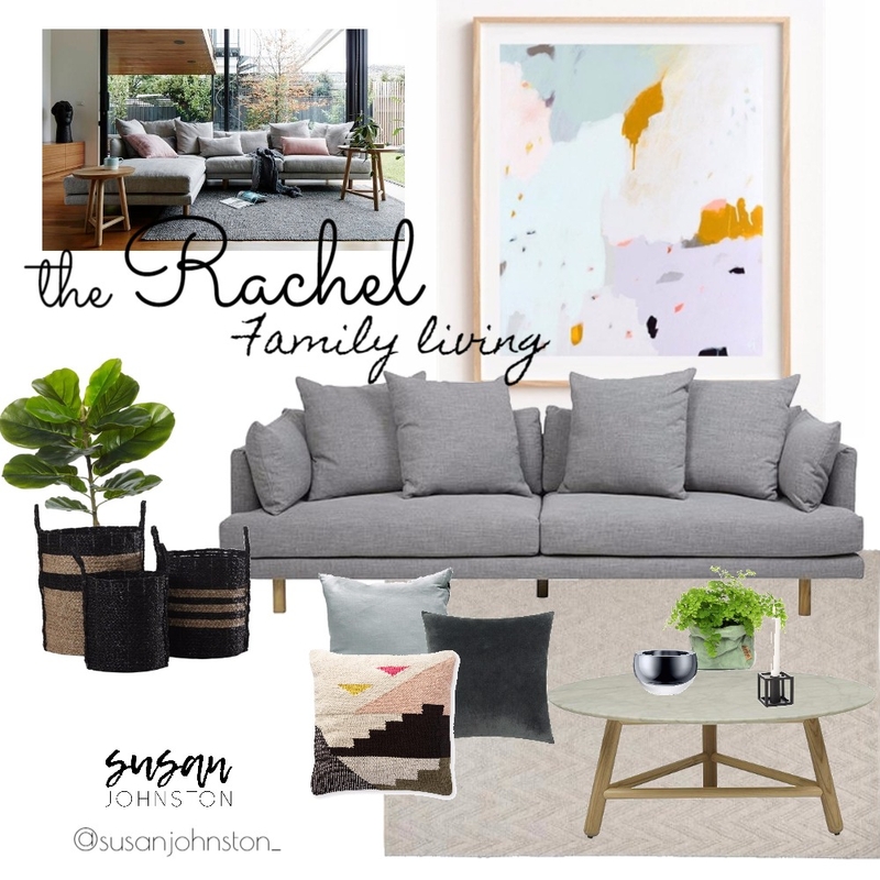 Family Living Mood Board by Susan Johnston on Style Sourcebook