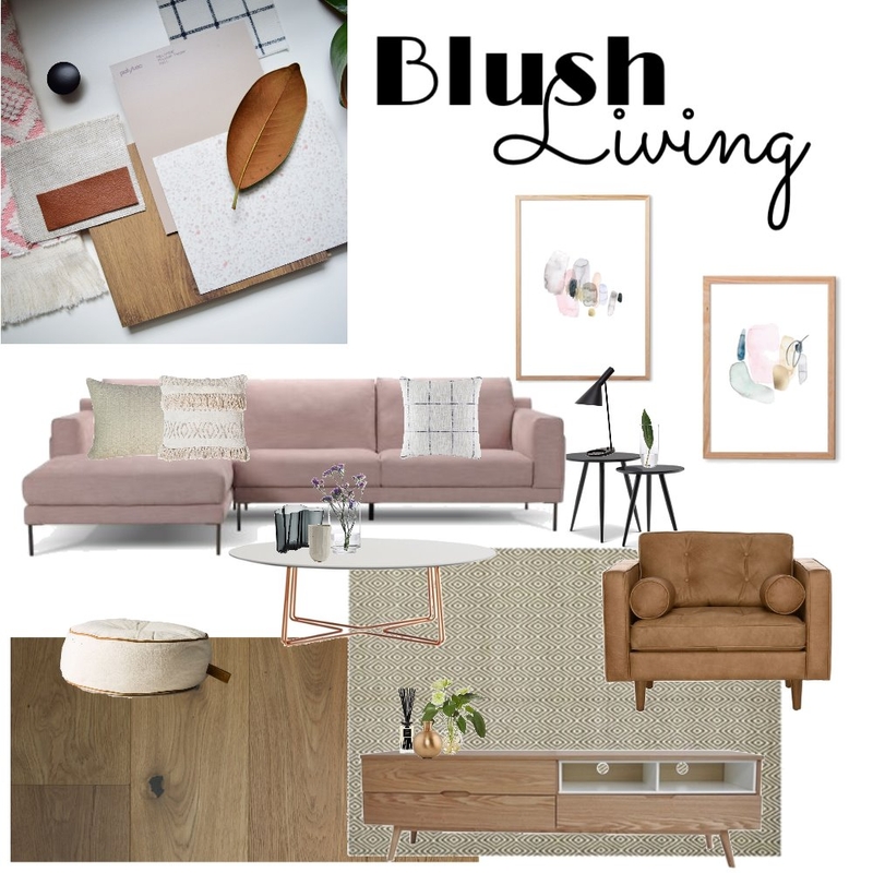 Blush Living Mood Board by Hookedoninteriors on Style Sourcebook