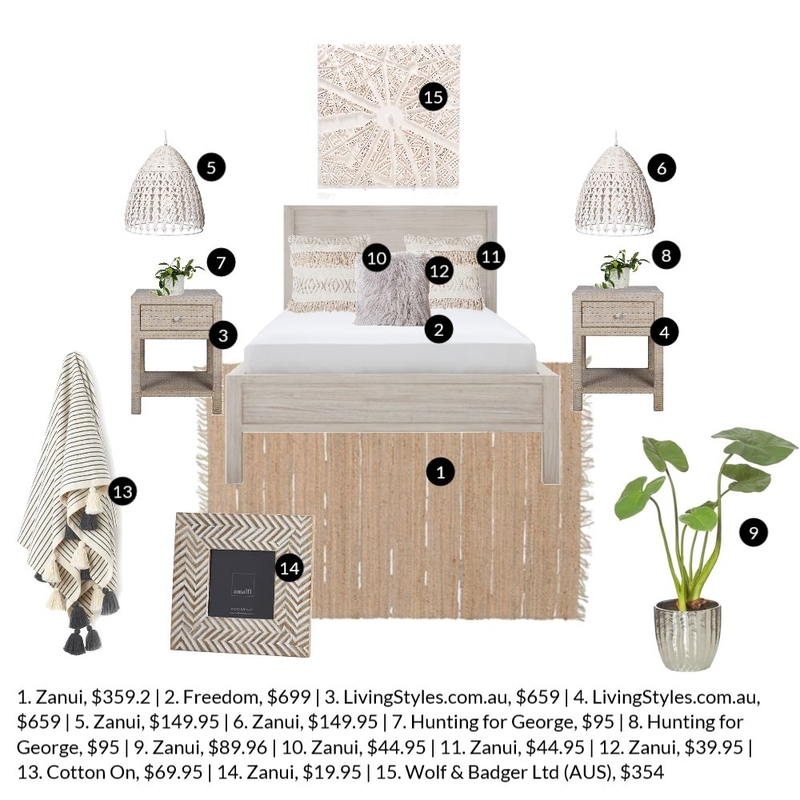 Bedroom Prices Mood Board by aprilbuttsworth on Style Sourcebook