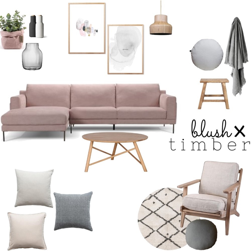 Blush x Timber Mood Board by OurLittleHome on Style Sourcebook