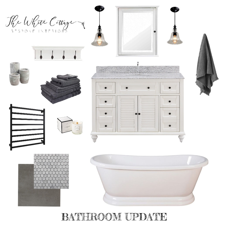 BATHROOM UPDATE Mood Board by mclean.interiors on Style Sourcebook