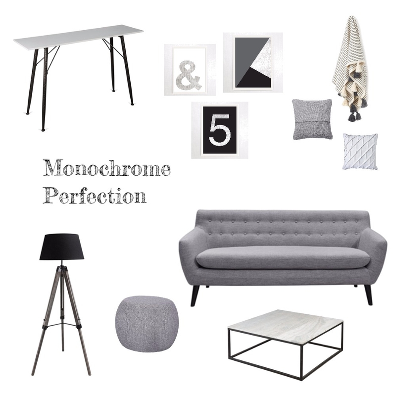 Monochrome Perfection Mood Board by stilettosbricks on Style Sourcebook