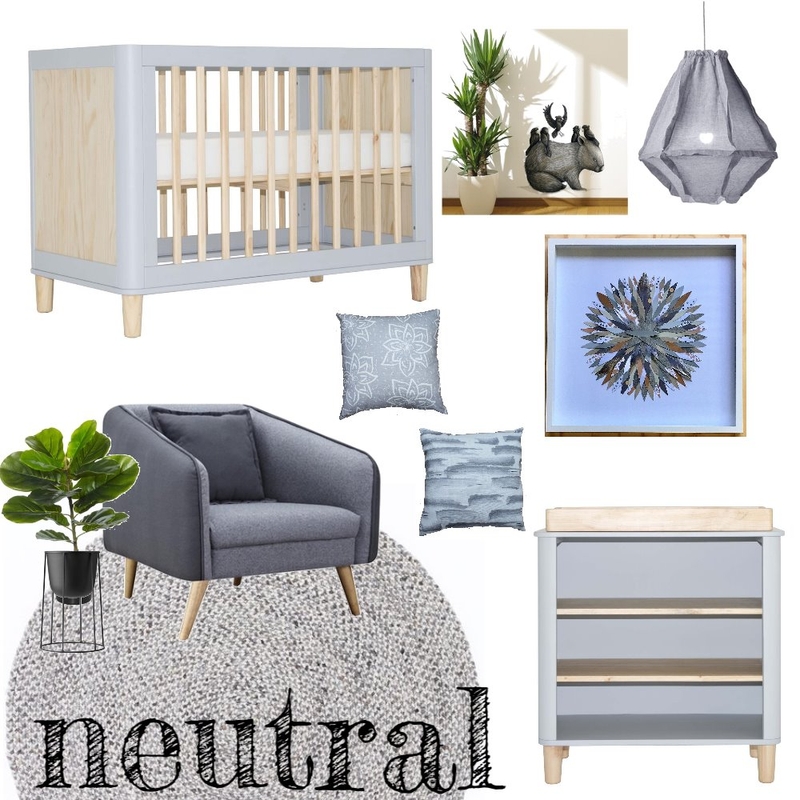Neutral Nursery Mood Board by jakandcodesign on Style Sourcebook