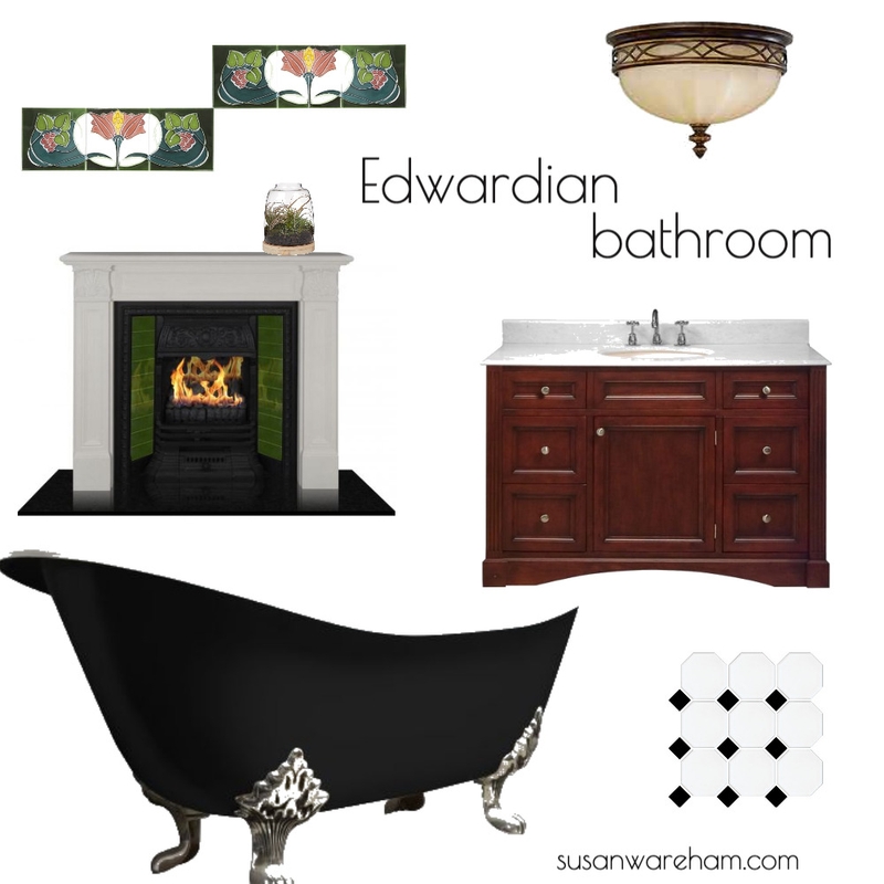 Edwardian bathroom Mood Board by www.susanwareham.com on Style Sourcebook