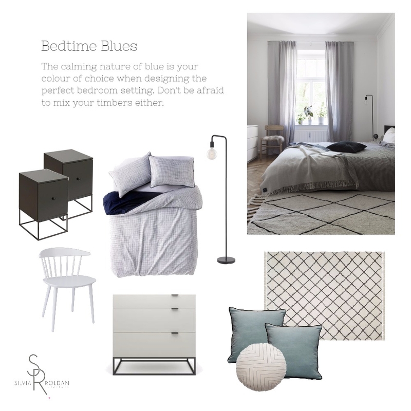 Bedroom Blues Mood Board by Studio Esar on Style Sourcebook