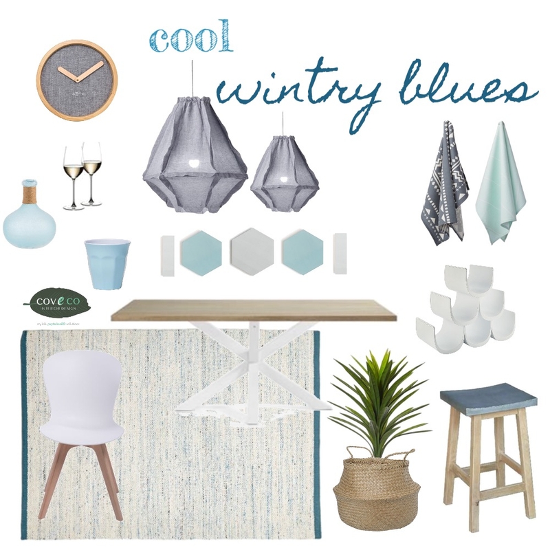 Cool Wintry Blues Mood Board by Coveco Interior Design on Style Sourcebook