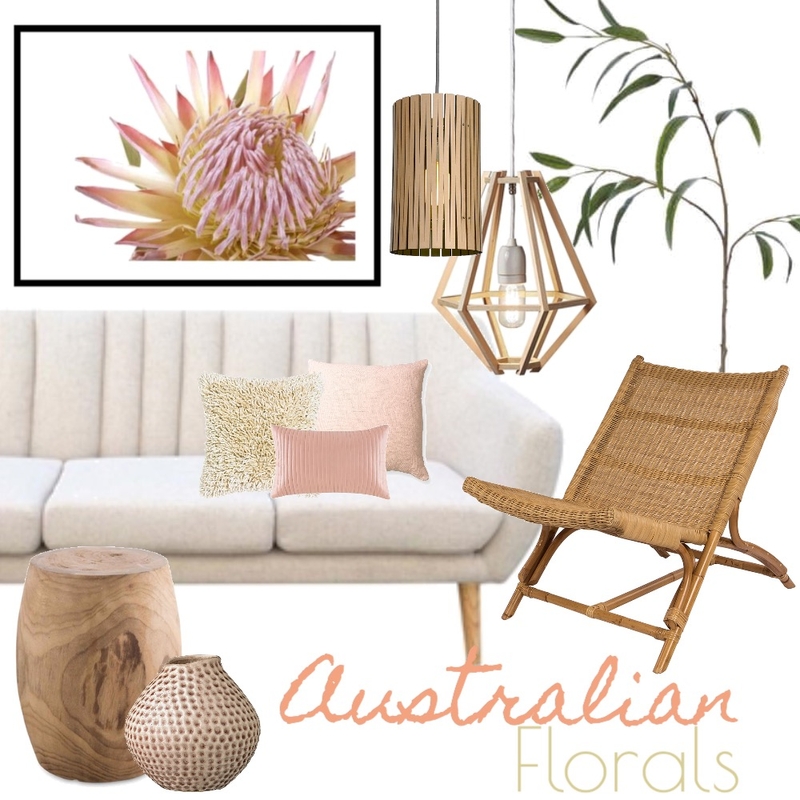 Australian Floral Mood Board by Silvergrove Homewares on Style Sourcebook