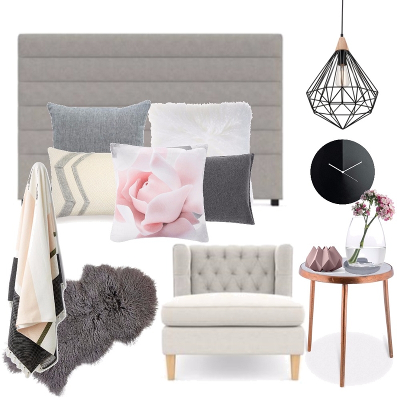 Pastel pink bedroom Mood Board by Kirsty on Style Sourcebook