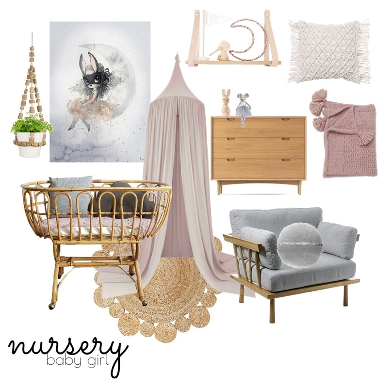 Nursery (Girl) Mood Board by Rebecca Kurka on Style Sourcebook