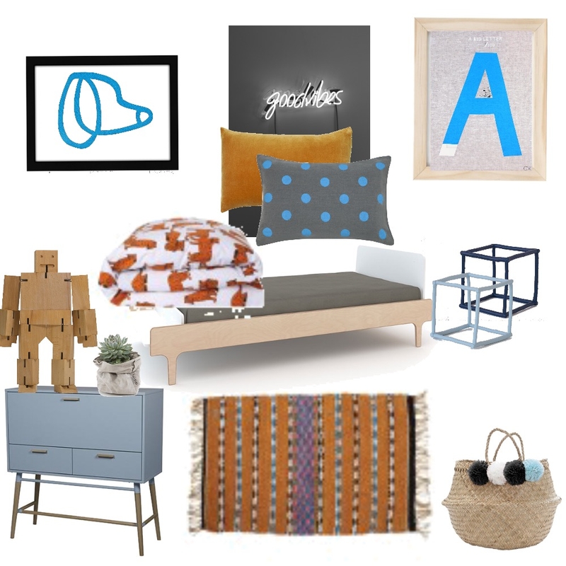 Boys Bedroom Mood Board by TheDesignSpace on Style Sourcebook