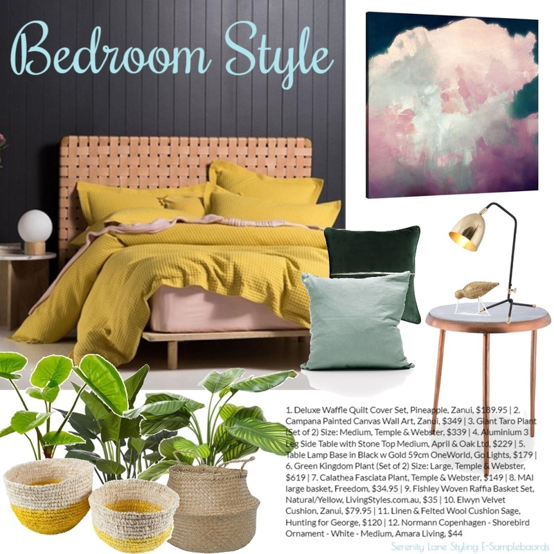 Bedroom Style Mood Board by girlwholovesinteriors on Style Sourcebook